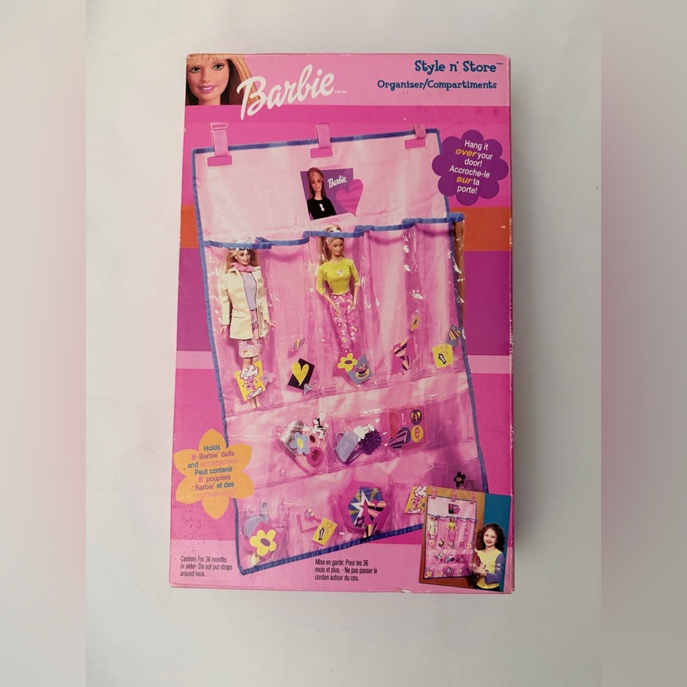 Vintage Rare Mattel Barbie Door Hanger Organizer  28.5" x 22"